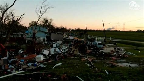 Killona Tornado Damage Drone Video