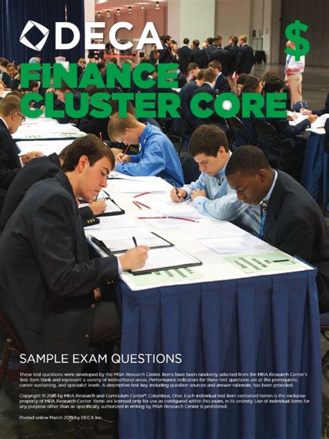 microsoft word deca finance cluster sample exam finance
