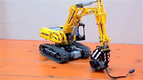 compact fully motorized lego technic 42006 excavator - YouTube
