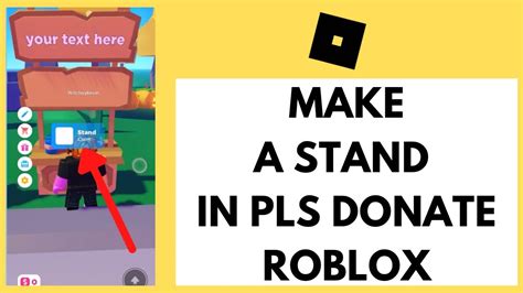 How To Make A Stand In Pls Donate Mobile Quick And Easy Roblox Tutorial Youtube