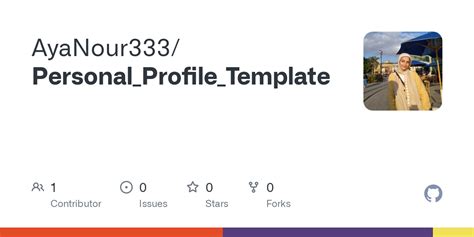 GitHub - AyaNour333/Personal_Profile_Template