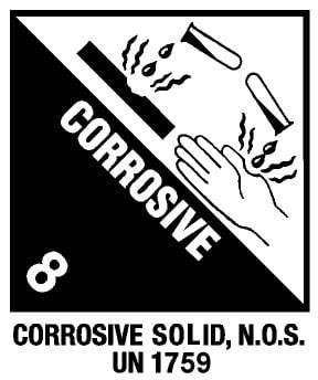 Warning Corrosive Label - Barcodes, Inc.