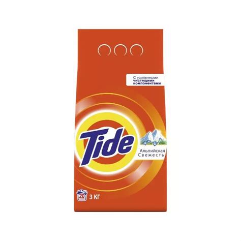 Tide Порошок для белья стиральный Автомат Альпийская свежесть 3 кг ...