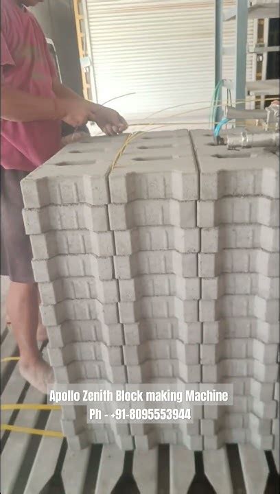 apollo zenith zn block making machine  bundling  bricks
