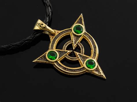 Silver Handmade Skyrim Amulet Of Articulation Pendant For Geek And