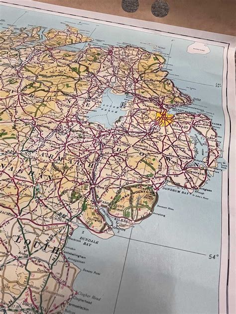 Vintage 1985 Ordnance Survey Map Of Ireland On The Square Emporium