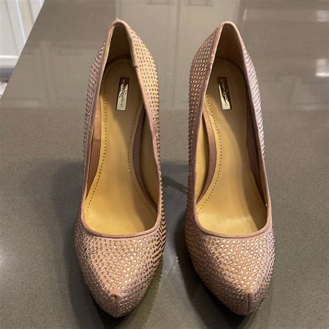 Report Signature Nude Rhinestone Pumps Gem