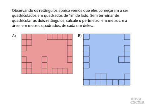 Desenhe Duas Figuras Distintas Com Perímetros Diferentes E Mesma área