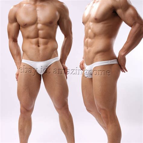 Men S Pack Bikini Brief Underwear Guy Comfy Skimpy Briefs Half Coverage Shorts Ebay