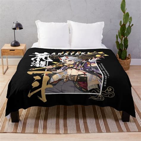 Genshin Impact Arataki Itto Throw Blanket Genshin Impact Shop Official Genshin Impact