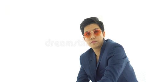Asian Professional Pride Tomboy Lesbian With Suit And Hearts Balloons Stock Image Image Of