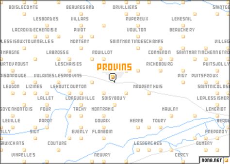 Provins (France) map - nona.net