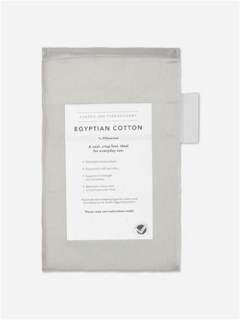 Gold Seal Certified Egyptian Cotton 300 Thread Count Pillowcase Grey