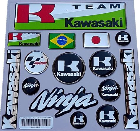 Kit Adesivos Resinados Kawasaki Team Moto Gp Ninja D Mercadolivre