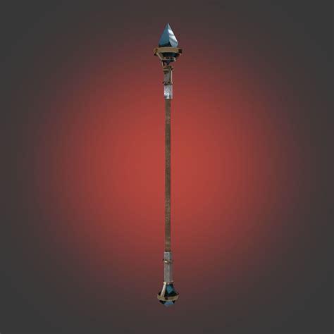 Stylized Magic Staff Pbr Lowpoly Game Ready Free Vr Ar Low Poly D