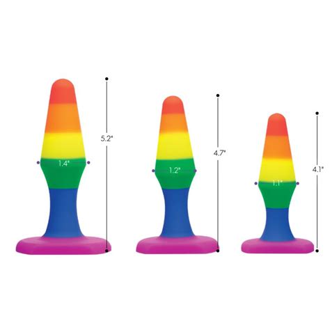 Rainbow Ready Anal Trainer Set Midnight Roxys