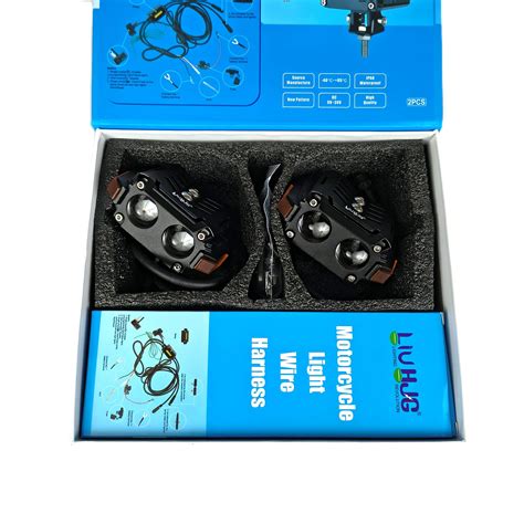 liu hjg future eye  lens  harness  model fog lights  red