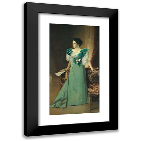 Julius Kronberg X Black Modern Framed Museum Art Print Titled Irma