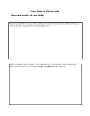 Ethics Analysis of Case Study: Examining Ethical Principles and ...