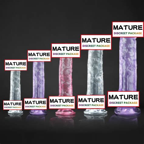 Clear Realistic Dildo Strong Suction Cup Dildo Transparent Jelly