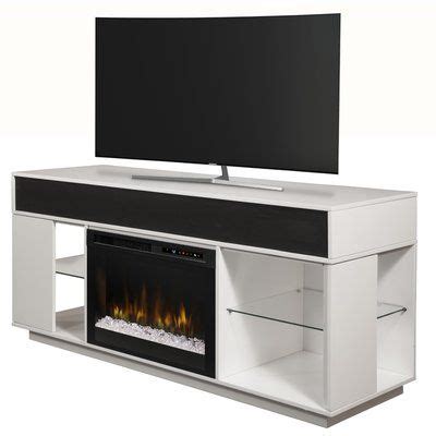 Dimplex Soundbar and Swing Doors 64.125" TV Stand with Fireplace Finish ...