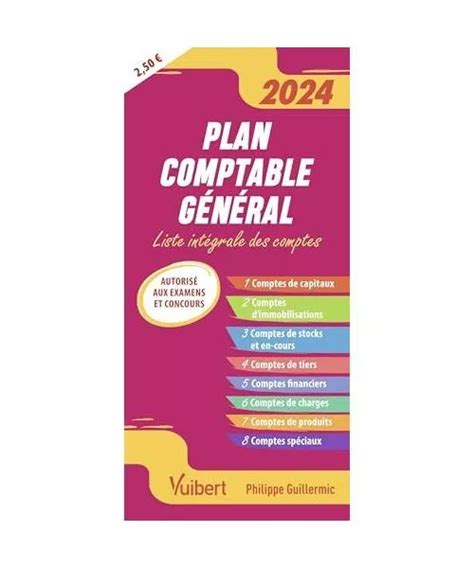 PLAN COMPTABLE GÉNÉRAL 2024 2025 Liste intégrale des comptes