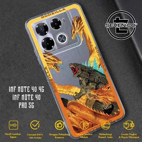 Jual Case INFINIX NOTE 40 4G NOTE 40 PRO 5G HOT 40 HOT 40 PRO TERBARU SevenCase GODZILLA