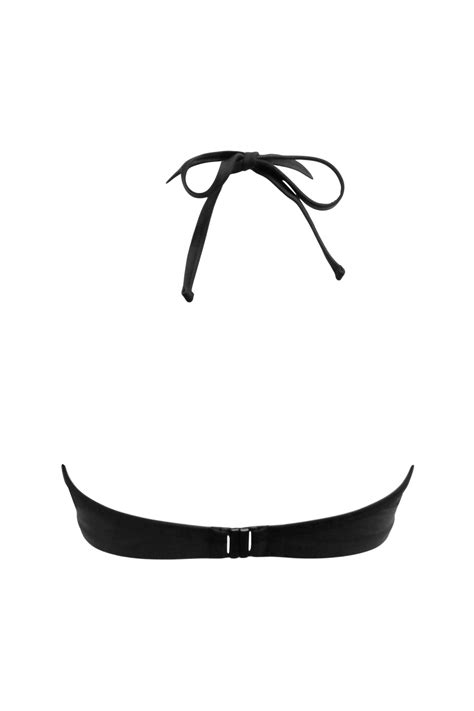 St Barts Underwired Lightly Padded Bikini Top In Black Pour Moi