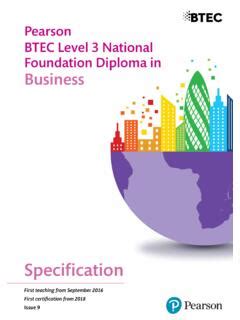 Pearson Btec Level National Foundation Diploma In Level