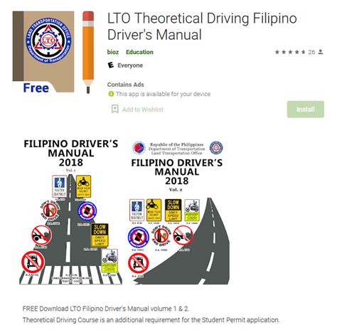 Free Filipino Driver S Manual And Reviewer Lto Exam Reviewer