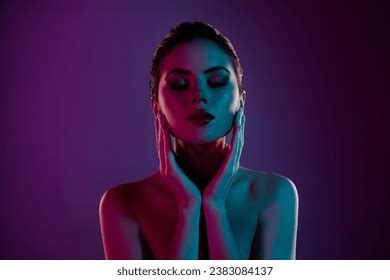 Photo Cute Dreamy Woman Nude Shoulders Stock Photo 2383084137 Shutterstock