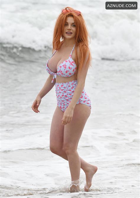 Courtney Stodden Sexy In Pink Flamingo Bikini AZNude