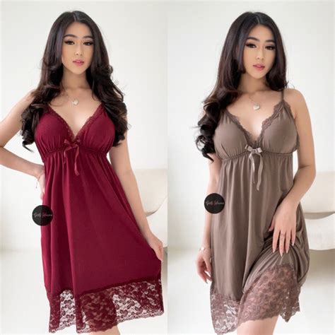 Jual Bf Label Lingerie Dress Only Lingerie Sexy Bahan Premium Spandeks Baju Tidur