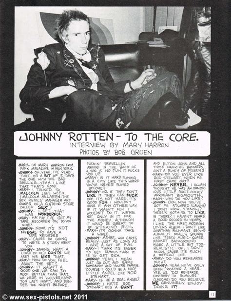 God Save The Sex Pistols Punk Magazine March Page One