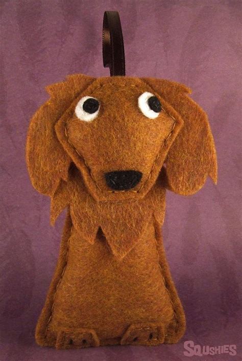 Golden Retriever Ornament Felt Dog Handmade Christmas Decor Felt