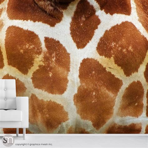 GIRAFFE SKIN CLOSEUP - Wall Mural | GraphicsMesh