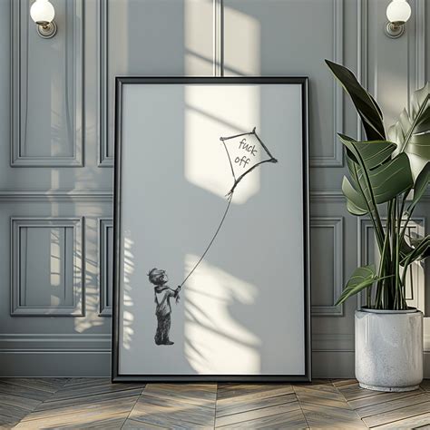 Fly A Kite PRINTABLE Fuck Off Printable Wall Art Funny Suggestive Decor Vulgar Digital Print