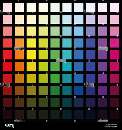 colored squares color spectrum pattern