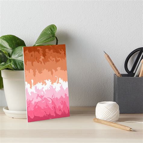 Wlw Lesbian Pride Flag Subtle Art Board Print By Neevefour Redbubble