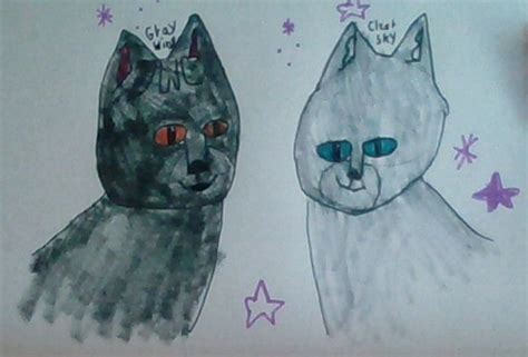 Clear Sky & Gray Wing reuniting in StarClan (CreatorClan) | Warrior Cats