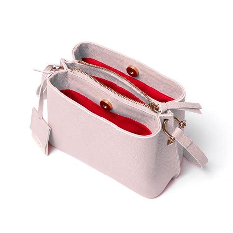 BOLSA EM COURO LEGÍTIMO MINI TOTE NUDE AREIA Bege