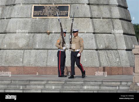 Guard Shift Changing at Rizal Monument from Luneta Park. Manila ...