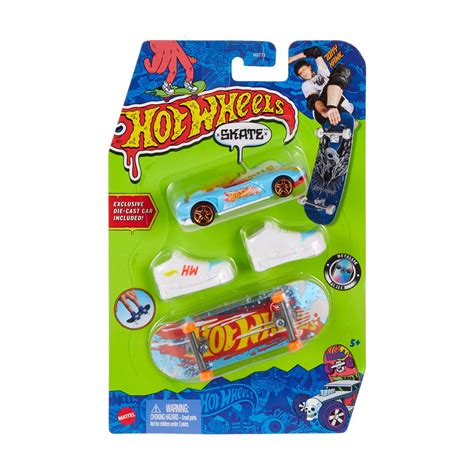 Hot Wheels Skate Collector Fingerboard And Vehicle Pack Random Set Of