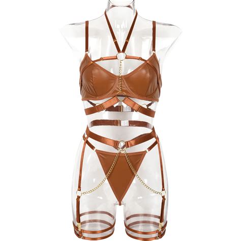 Sexy Chain Solid Lingerie Set Free Shipping