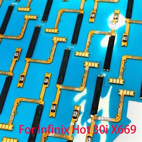 For Infinix Hot I X Swith Power On Off Volume Side Button Key Flex Cable