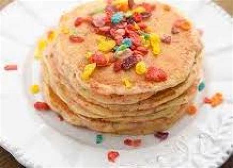 Fruity Pebbles Protein Pancakes (ATHLETE) - A.M. Fit Meals