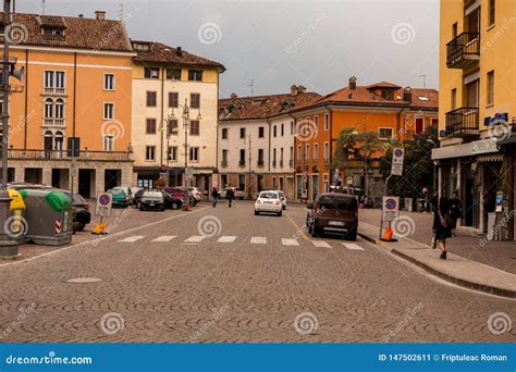 Belluno Italy May 03 2019 The Historic City Center Of Belluno