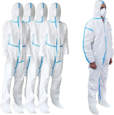 Dropship Disposable Coveralls X Large Pack Of White Hazmat Suits