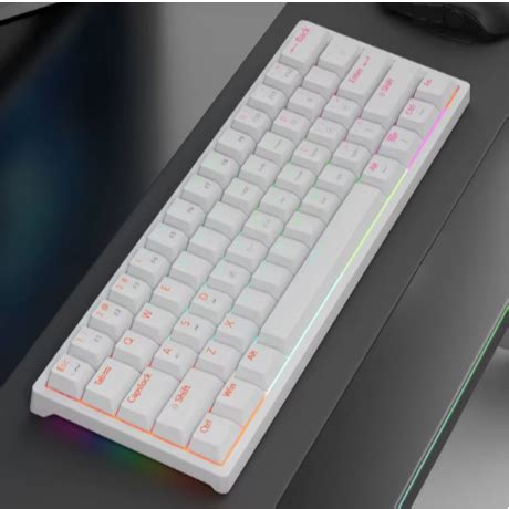 Teclado Mec Nico Gamer Mucai Mk Usb Switch Red Cabo Destac Vel Fio Rgb Backlit Hot