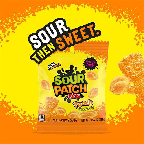 Sour Patch Kids Peach Soft And Chewy Candy 12 356 Oz Bags